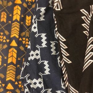 Lularoe OS leggings lot (AZTEC/ARROWS)